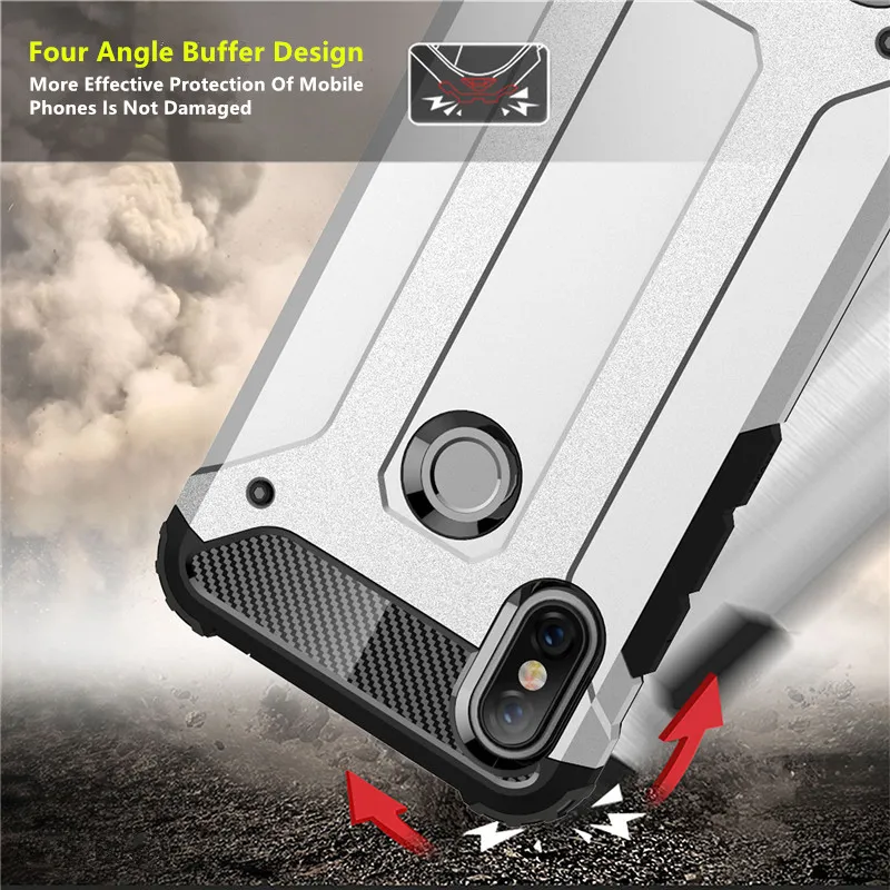 Hybrid Shockproof Armor Phone Back Case for Xiaomi Redmi 6A 6 S2 5A 4A 5 Plus Note Pro 4 4X Hard Rugged Impact Cover Fundas |