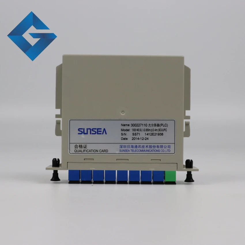 SUNSEA SC UPC волоконный сплиттер коробка 1x8 Кассетная карта вставки PLC модуль
