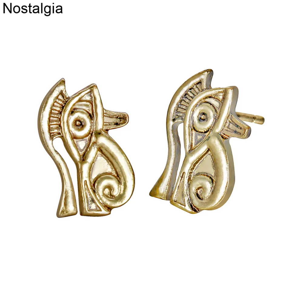 Ностальгия Глаз Гора мужские серьги Египет амулет египетские ювелирные изделия