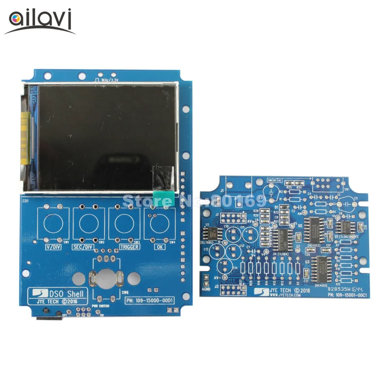 DSO Shell Модернизированный Ручной осциллограф DIY Kit 15001K SMD предsoldere электронный