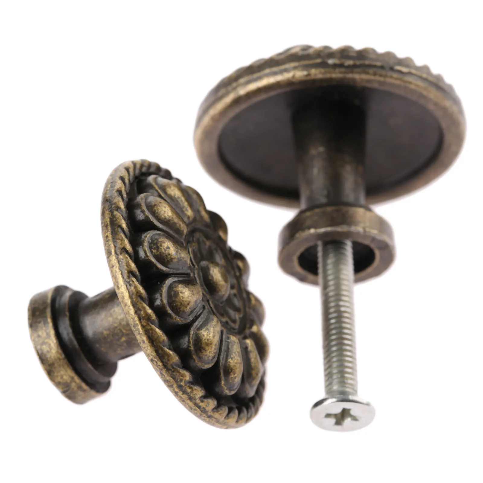 1 шт. Античная Металлическая Круглая ручка для выдвижных ящиков винтажная