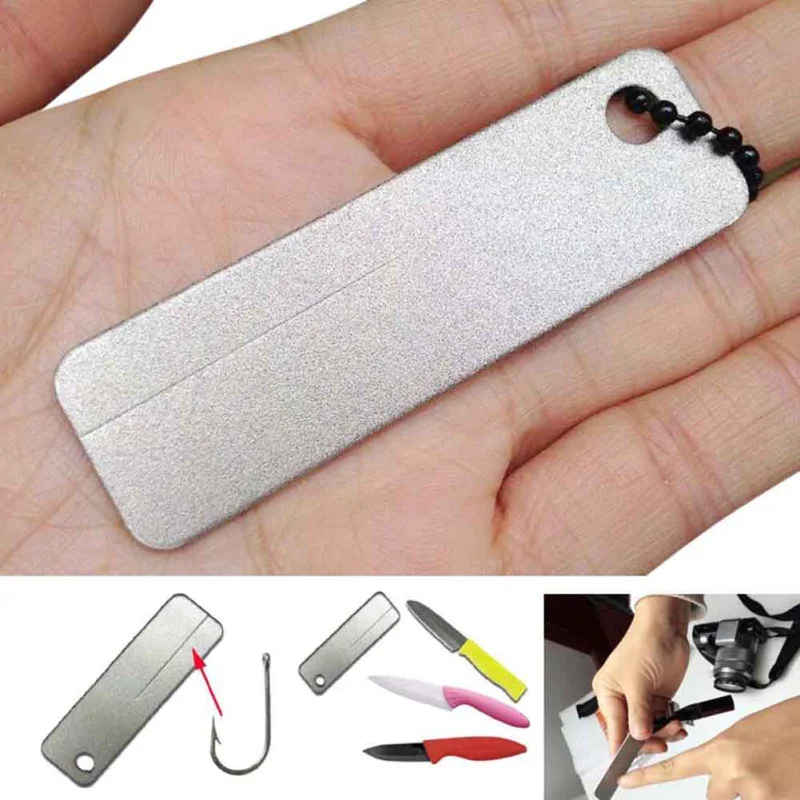 EDC супер-Жесткий Алмазный инструмент для заточки точильный камень для кухонного ножа рыболовные крючки Портативный Открытый походный инструмент