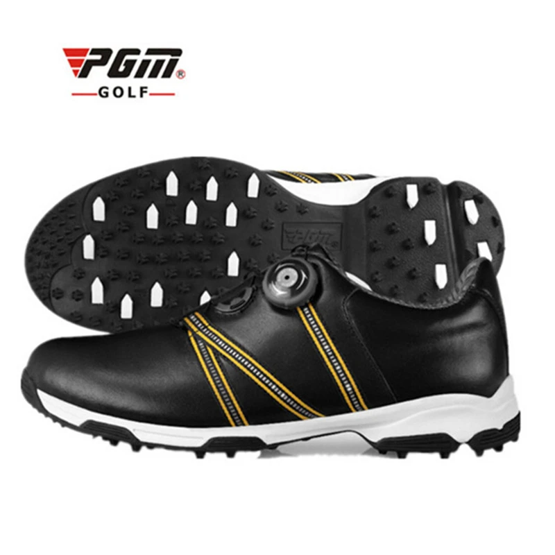 Мужские лакированные дизайнерские туфли для гольфа водонепроницаемые кроссовки