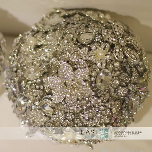 Роскошная блестящая свадебная брошь с кристаллами букет невесты букеты ручной