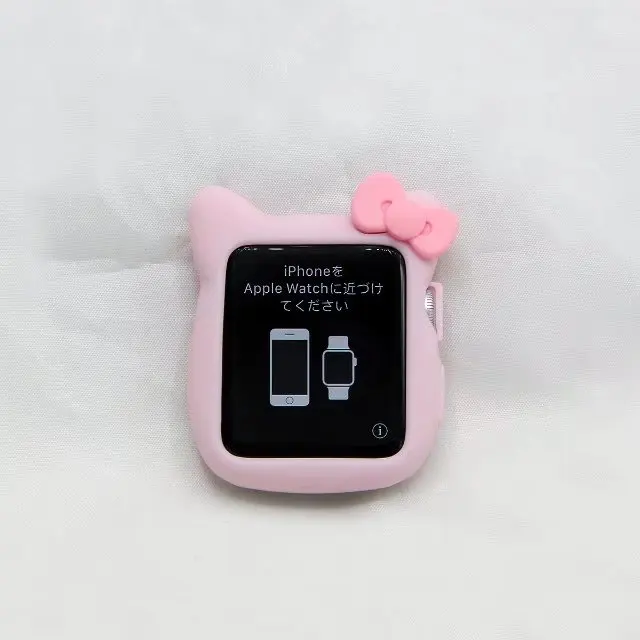 2 Часы с рисунком Minnie на циферблате Ремешки для наручных часов мягкий чехол для iWatch серии 1234 чехол для Apple Watch 38 мм 44 мм 42 мм милые уши Микки Мауса и 40 мм - Цвет ремешка: 2