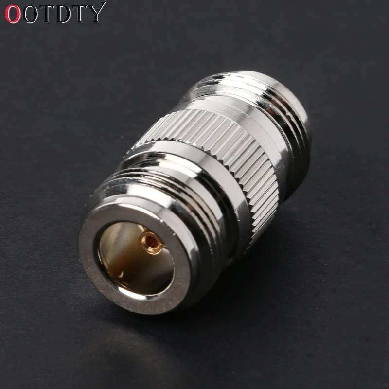 OOTDTY N образный двойной Женский переходник для гнезда миниджек RF WiFi антенный