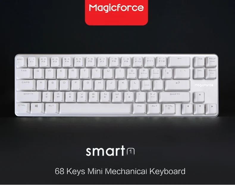 Механическая игровая клавиатура Magicforce Smart с 68 кнопками без подсветки защитой от