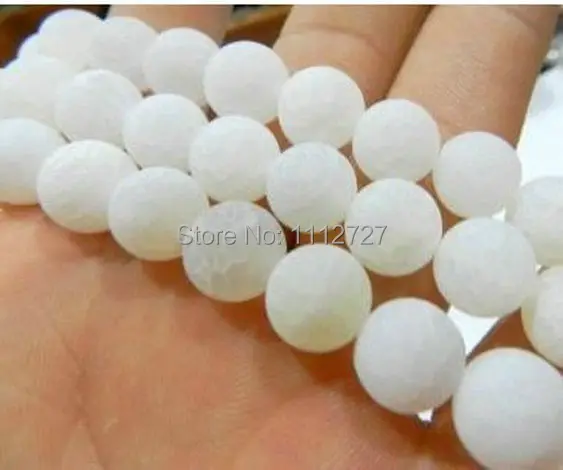 6 10 мм Белый Огненный сон Оникс Круглые свободные бусины аксессуары части модный