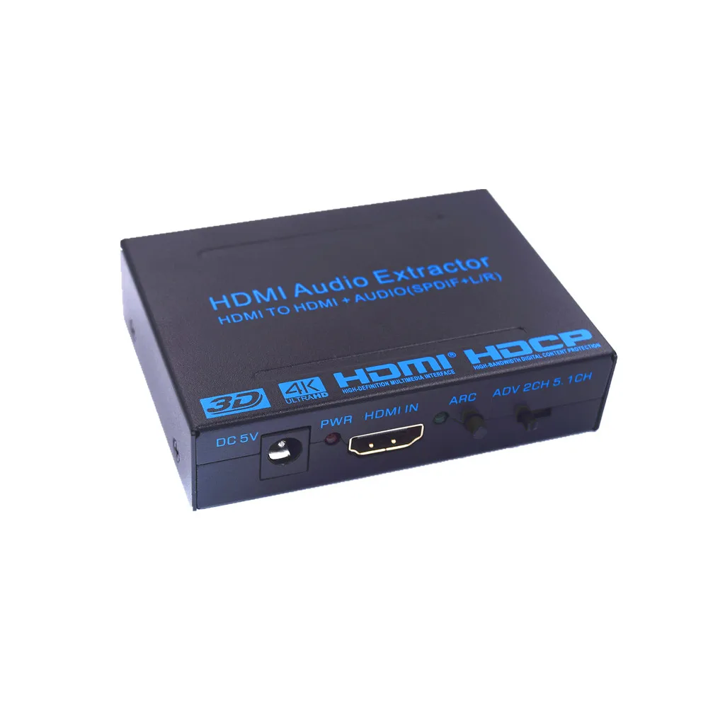 HDMI TO Audio SPDIF L/R 4Kx2K V1.4 Extractor 4K ARC EDID Setting with power adapter | Электроника