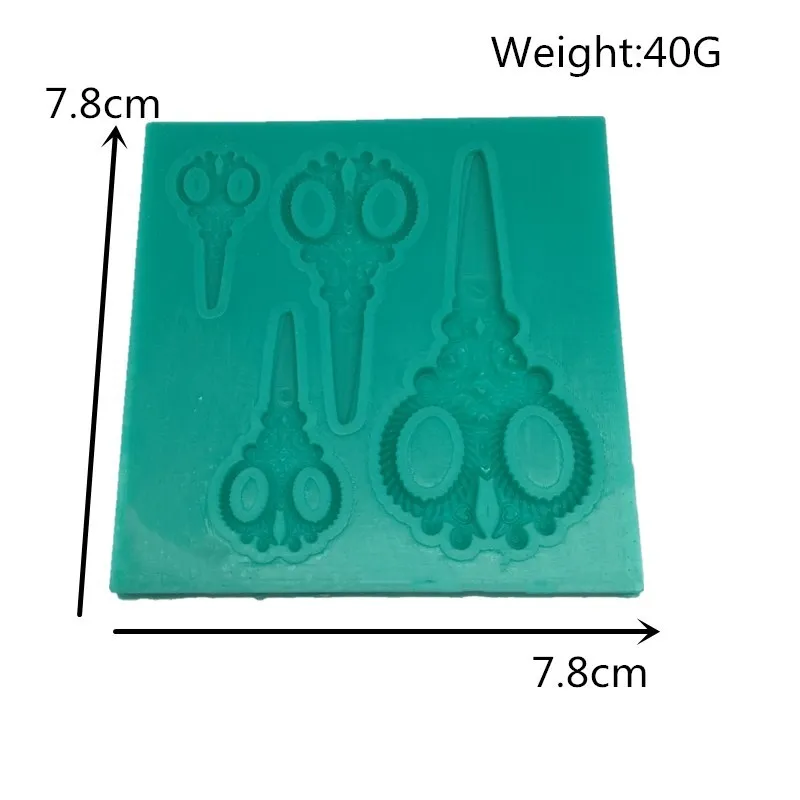 3D Ретро ножницы торт силиконовые формы для выпечки инструменты украшения тортов