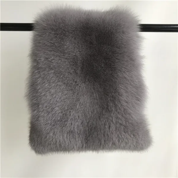 Grey Шуба из натурального Лисьего меха женская зимняя куртка из натурального меха Верхняя одежда Пальто Короткое из натурального Лисьего меха шуба из натурального Лисьего меха s для женщин - Цвет: Grey