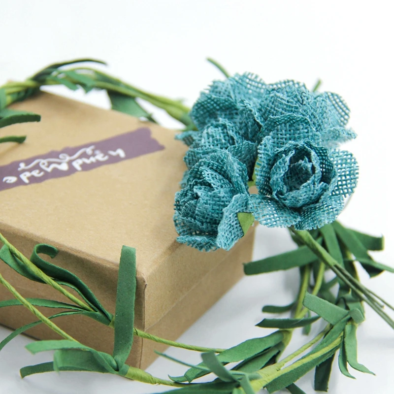 Искусственный джут искусственные цветы 6 шт.|flower bouquet|fake flowersfor bouquets |
