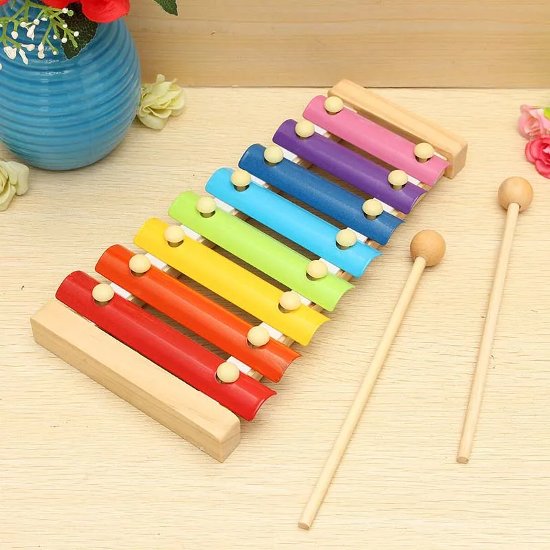 Wooden 8 Tones Multicolor Xylophone Wood Musical Instrument Toys For Baby Kids YH-17 | Игрушки и хобби