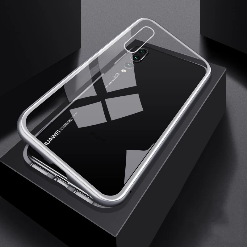 Magnetic Adsorption Phone Cover For Huawei Mate 10 20 P30 P20 Lite Pro Honor 8X Nova 3 3i P Smart Glass Metal Cases | Мобильные