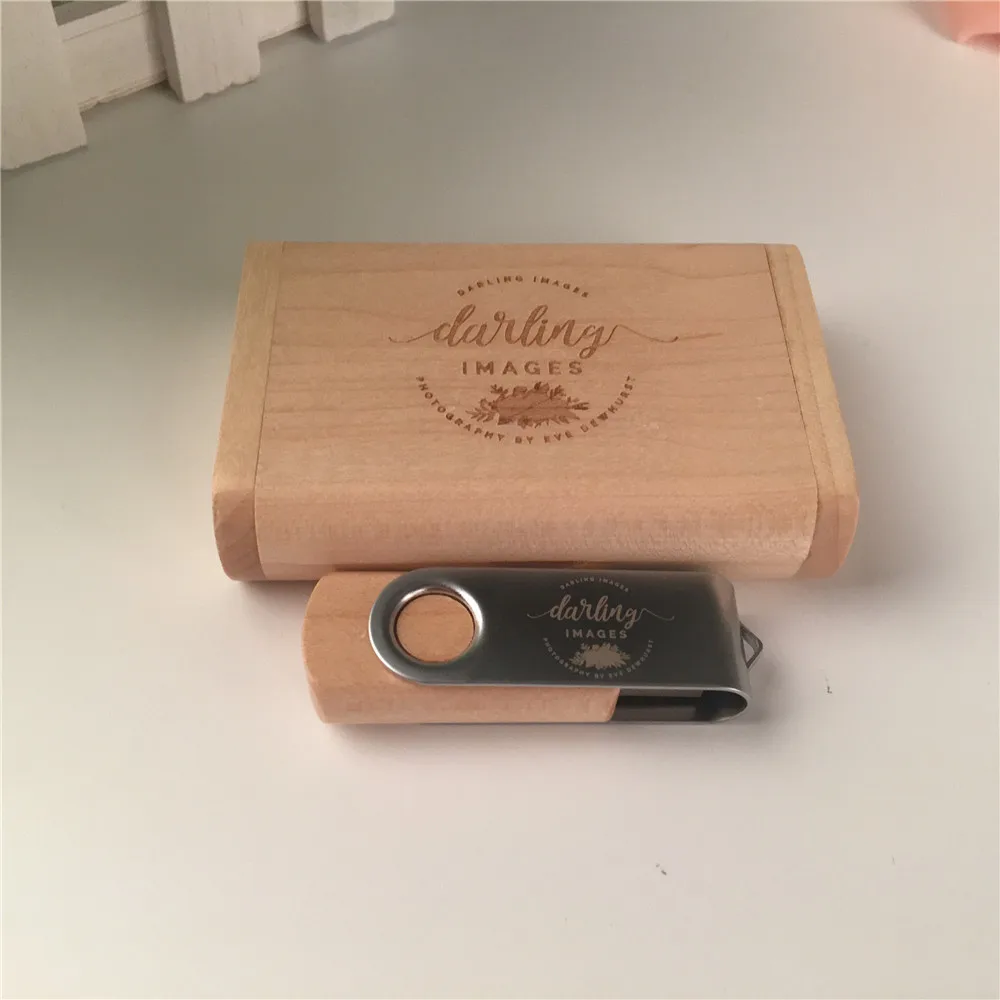 Кленовый флэш накопитель usb 3 0 с деревянной металлической застежкой (более 15 шт.