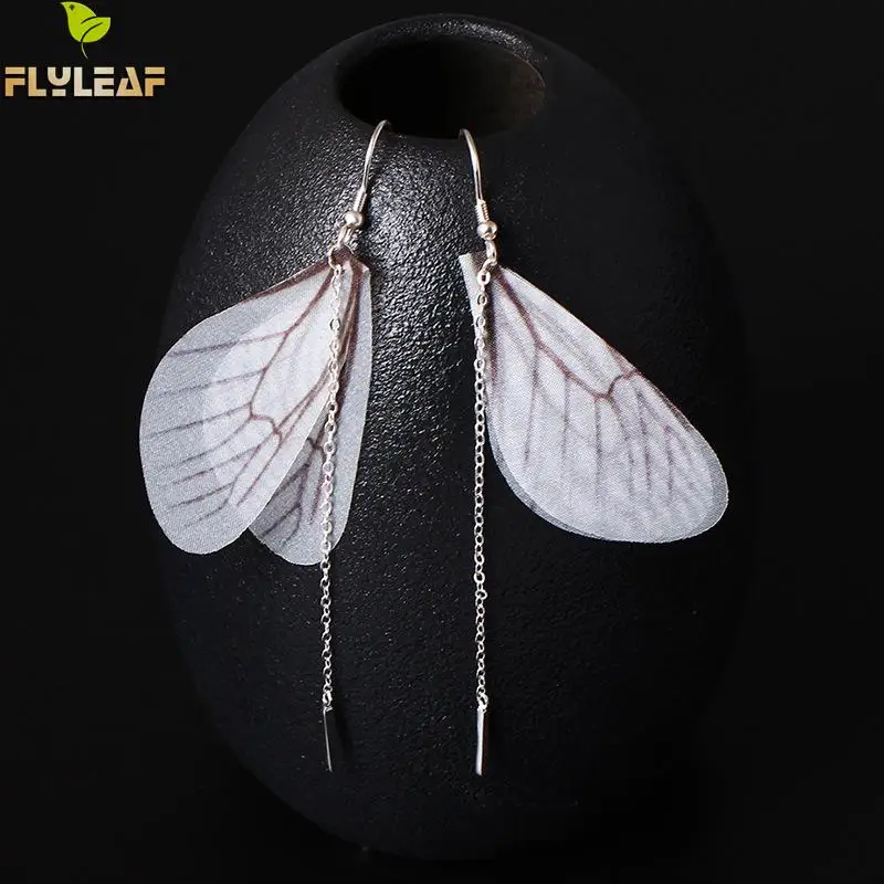 Серьги Flyleaf из стерлингового серебра 100% пробы с длинными кисточками в виде