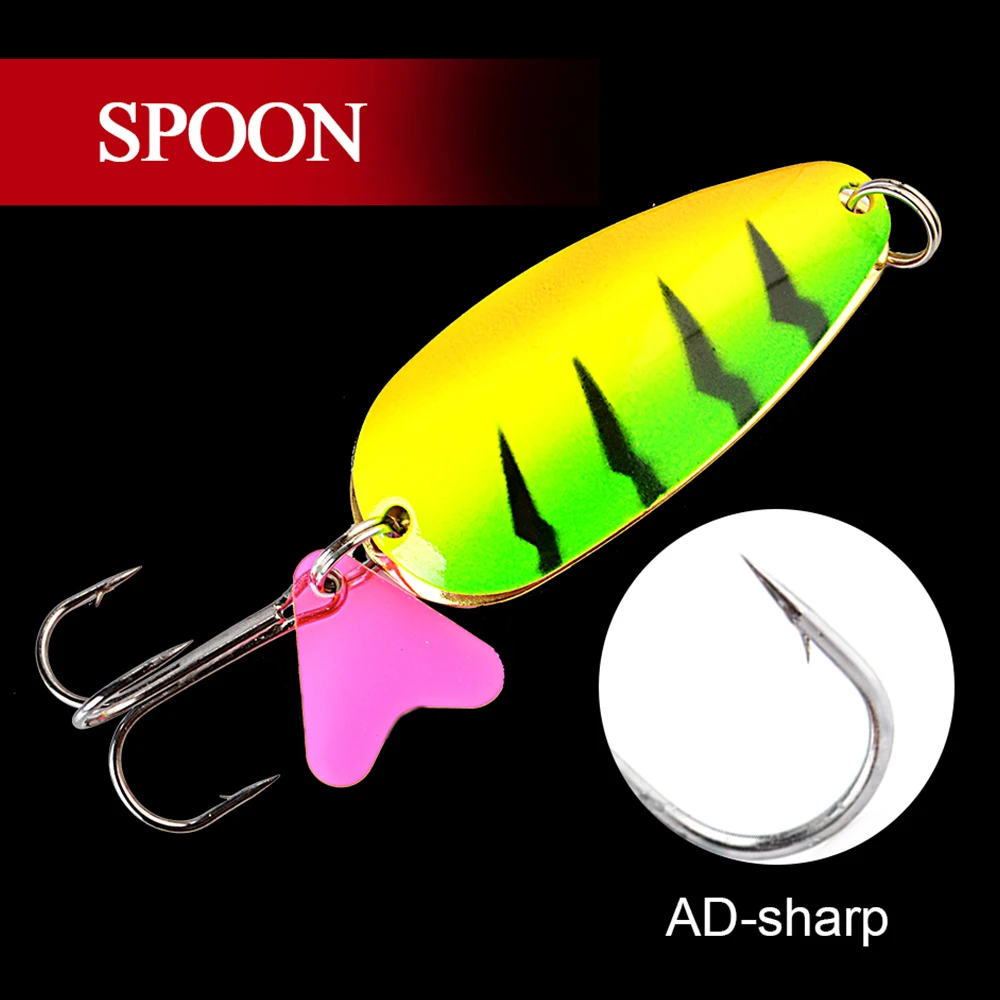 ФТК 1 шт Металл Рыбалка Spinner Щука приманку 21g/30 г/35 г жесткие приманки ложка с