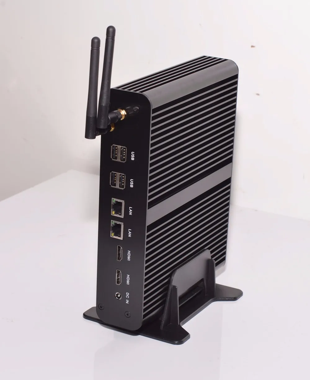 Topton i7 7500U безвентиляторный мини ПК + DP HDMI LAN 4USB3.0 1USB2.0 card reader SPK микрофон HD 3 летняя