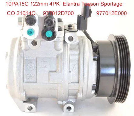 Компрессор переменного тока 10PA15C для автомобиля Hyundai Tucson 2.0L Kia Sportage Spectra L4 977012D700 97701