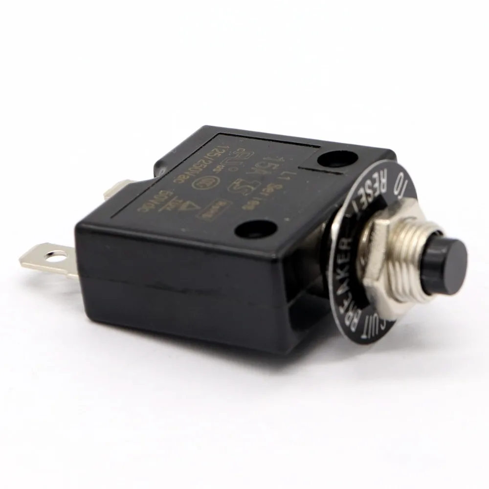 5A 30A DC 50V Push Button автоматические выключатели T3 ручной сброс термальный