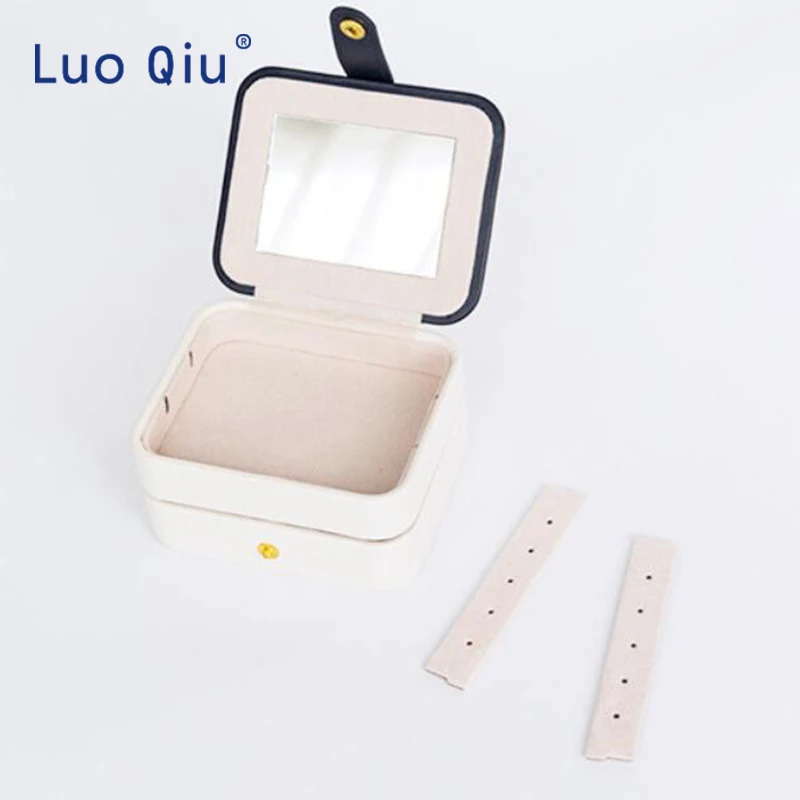 Creative small jewelry box multi-layer portable travel earring for leather earrings | Дом и сад