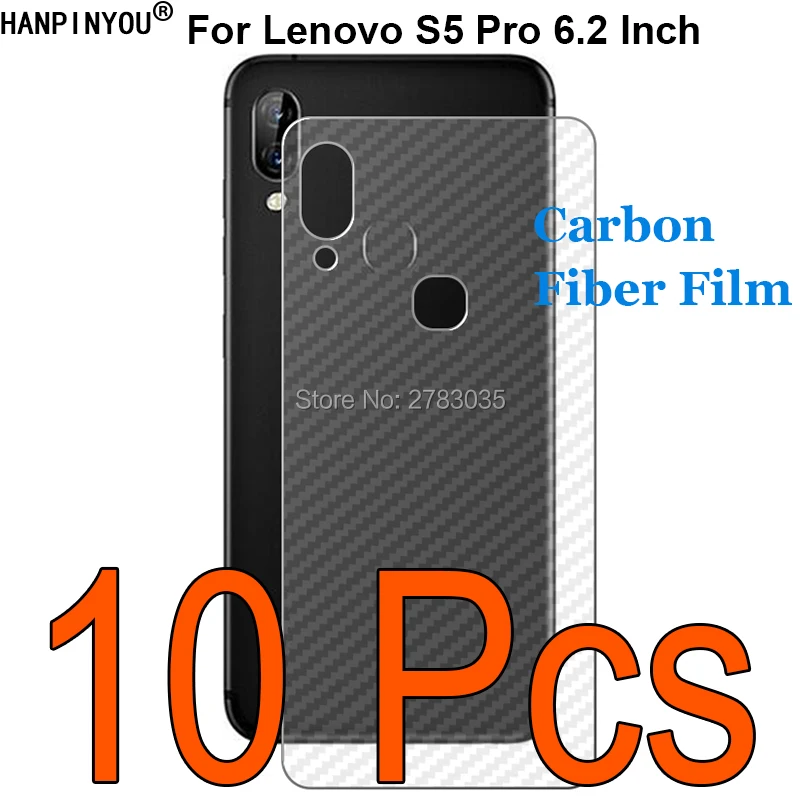

10 шт./лот для Lenovo S5 Pro 6,2 "прочная 3D защита от отпечатков пальцев, прозрачная задняя пленка из углеродного волокна, защита экрана