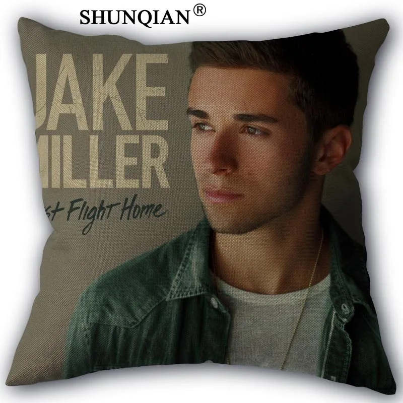 Jake Miller наволочка из хлопка и льна квадратном каблуке на молнии накидка для