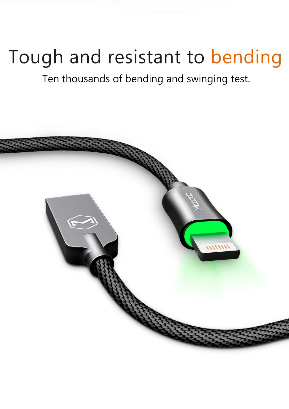 Mcdodo USB кабель 2.4A для Lightning iPhone XS Max XR X 8 провод для быстрого заряда шнур IOS 12 кабель телефон зарядное устройство кабель для iPad iPod