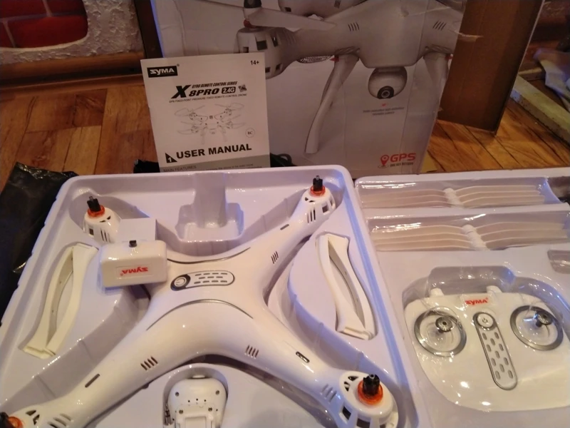 Оригинальный SYMA X8 PRO gps Радиоуправляемый Дрон Квадрокоптер с Wi Fi 720p камерой FPV 6Axis