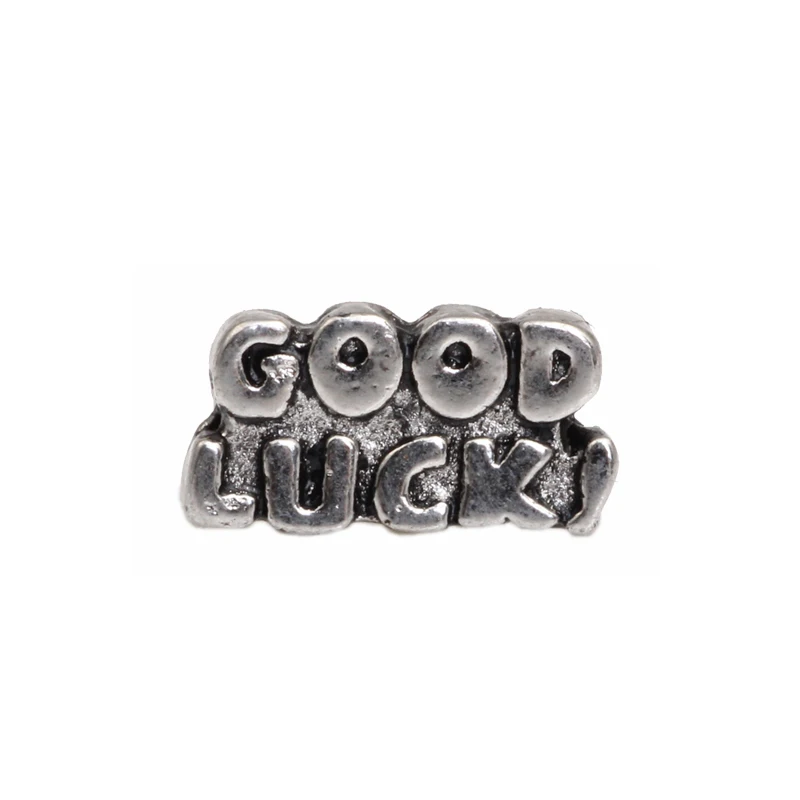 

GOOD LUCK, Floating charms fit floating lockets, FC4297