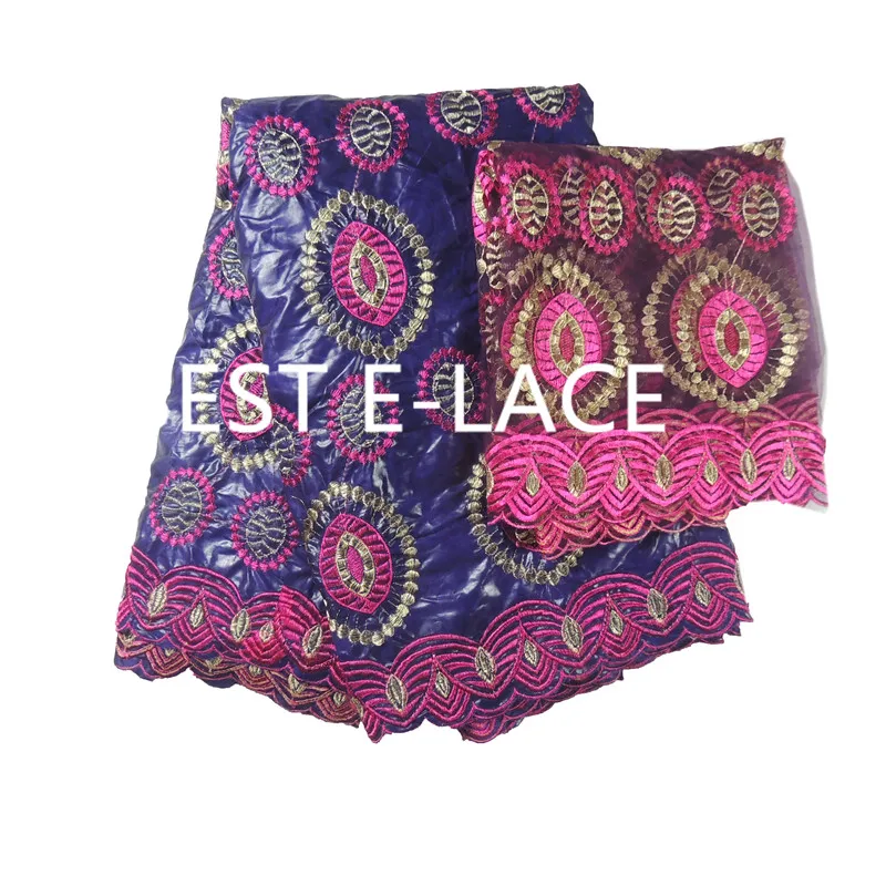 2017 New arrival Beaded african Bazin riche getzner fabric with embroidery lace / bazin dress material Nigeria1706b0616d20 | Дом и сад