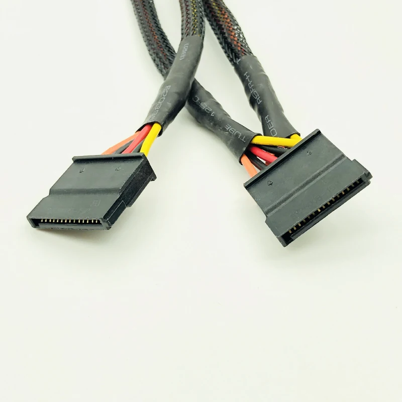 Высокое качество черный рукав 5Pin к 3 * SATA модульный блок питания Кабели адаптер PSU