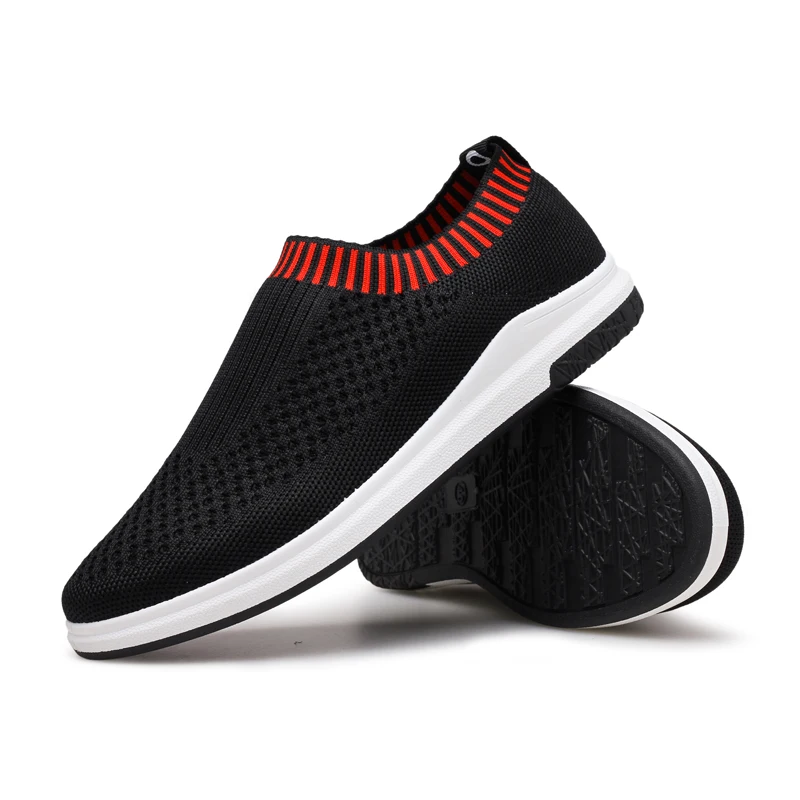 High Top Men's Summer white Weaving espadrilles Men Sock Shoes Comfort Slip On Breathable Chaussure Male Luxury Brand E4 | Обувь