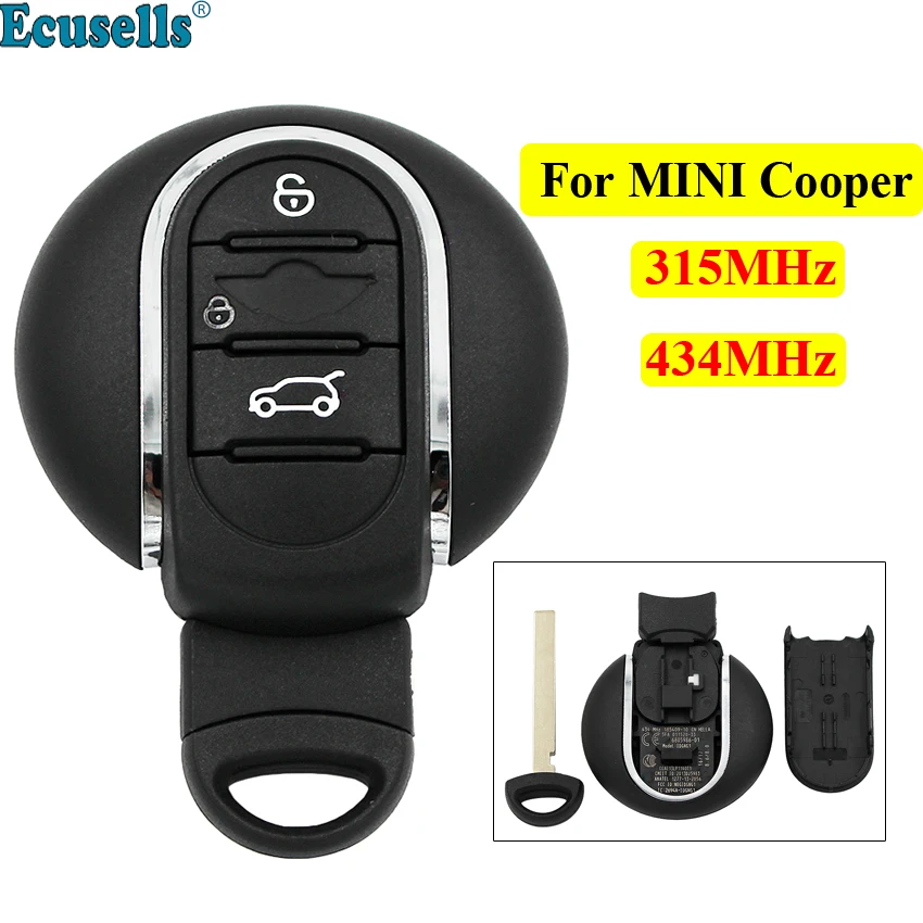 Новый Умный телефон с тремя кнопками 315 МГц 434 для BMW Mini Cooper 2015 2016 2017 2018 лезвием