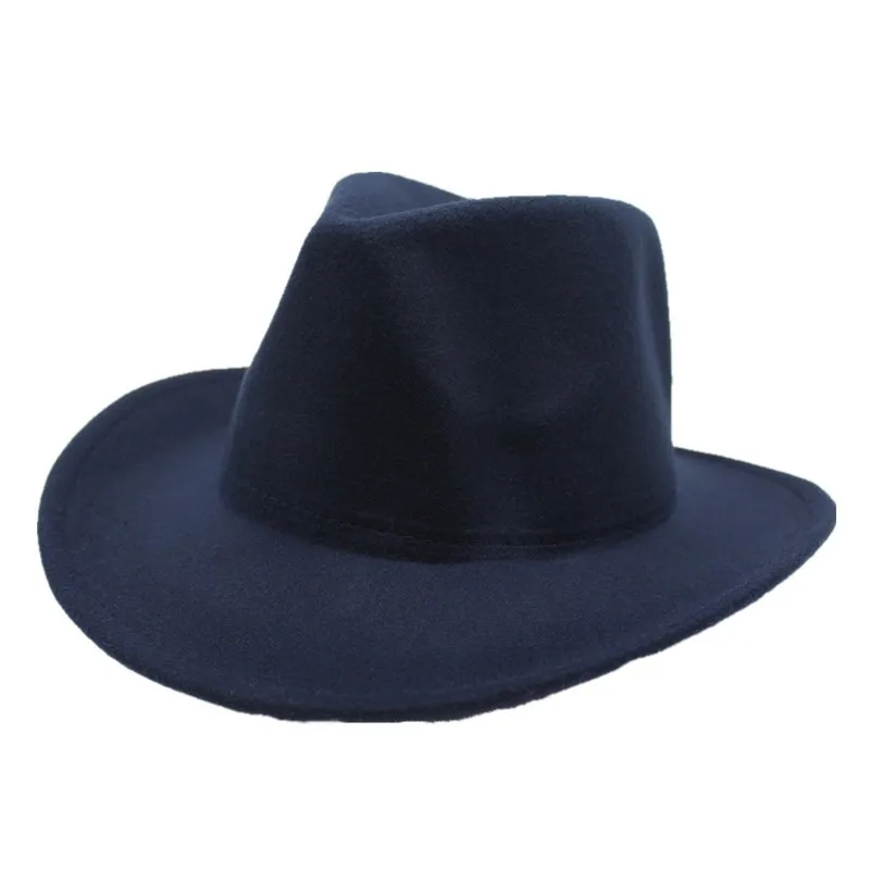 Кепка oZyc из шерсти для мужчин и женщин кепка Sombrero Шляпа Fedora ковбойская в