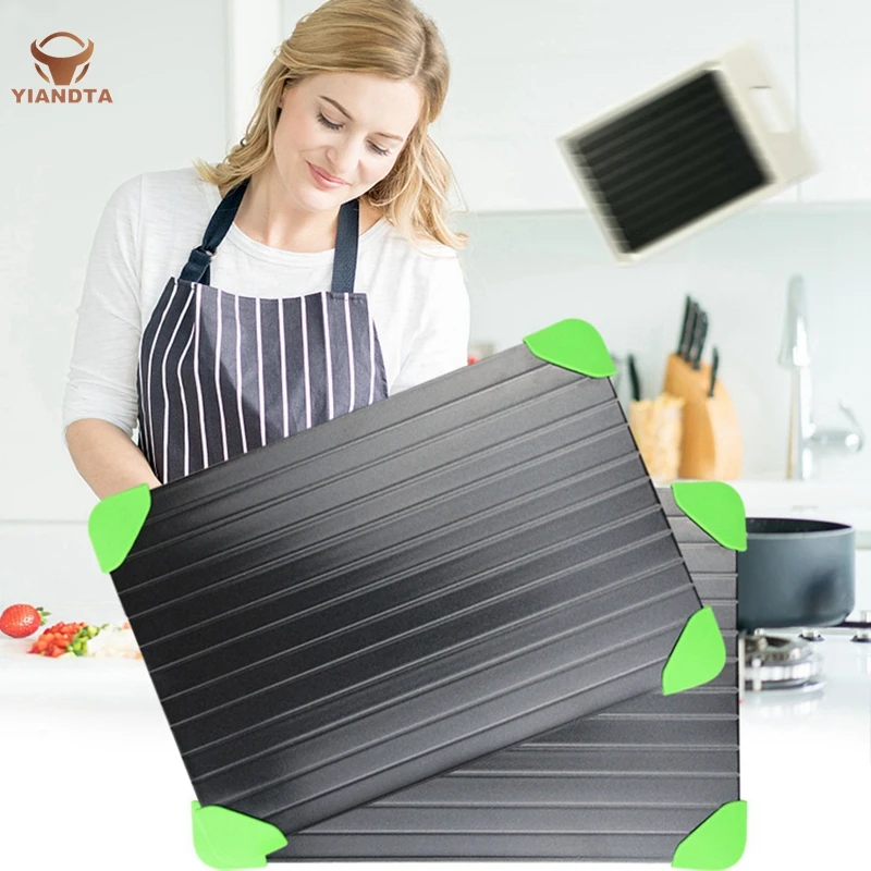 Aluminum Steak Thawed Household Plate Frozen Food Quick Thawing Board 23x16.5x0.3cm | Дом и сад