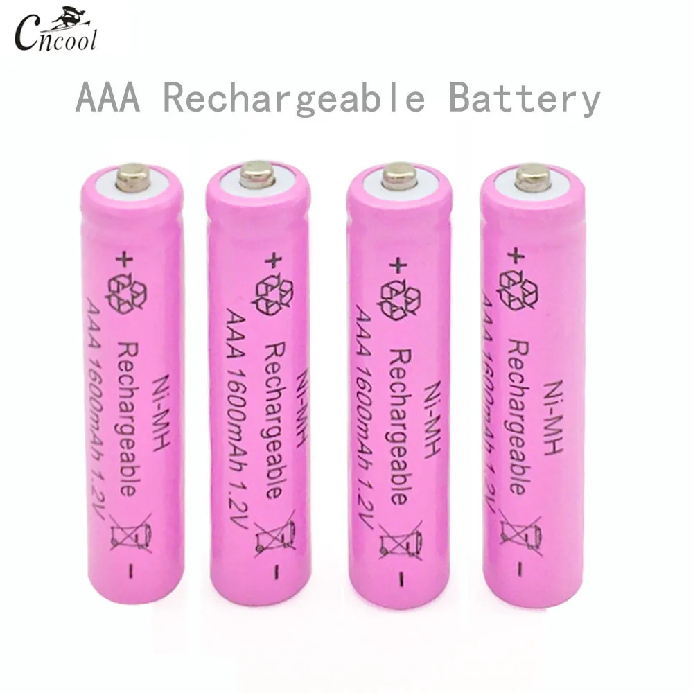 4 шт Aaa Ni MH 1 2 v 7 # перезаряжаемый 1600mah 3a нейтральный аккумулятор|Перезаряжаемые