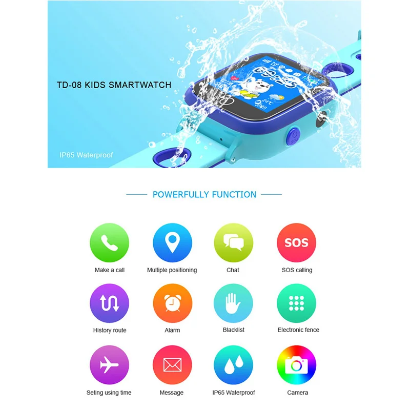 FocuSmart Новинка 2019 года TD 08 умный браслет Детские часы сделать фото подключения