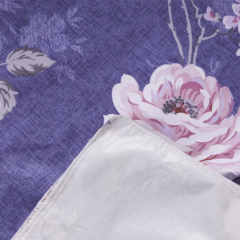 Простыня с эластичной лентой однотонное очаровательное покрывало фиолетовым