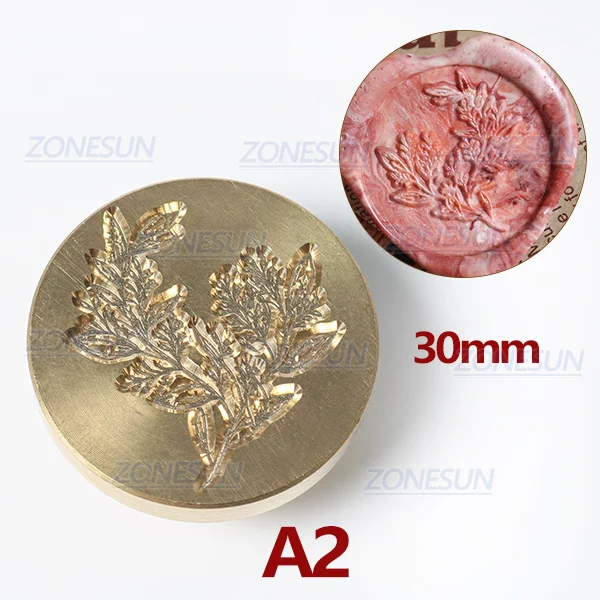 A2 ZONESUN специальная печать штамп с деревянной ручкой для упаковки подарков письма конверты посылки DIY свадебные приглашения - Цвет: A2
