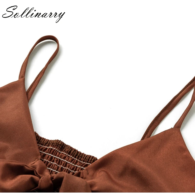 Sollinarry/пикантные Клубные короткие укороченные топы женские на бретельках Camis