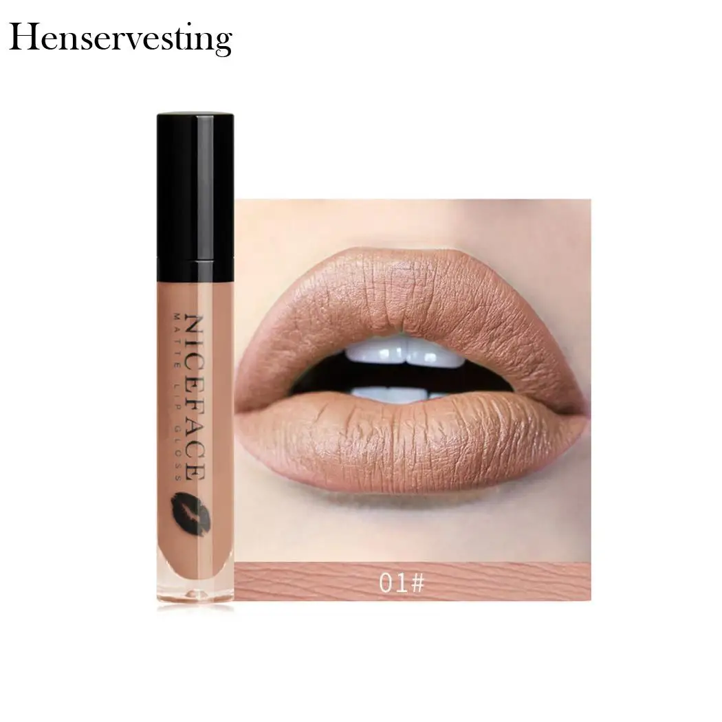 Глянец сексуальный Long Lasting Lipstick Водонепроницаемый матовый Жидкий Макияж