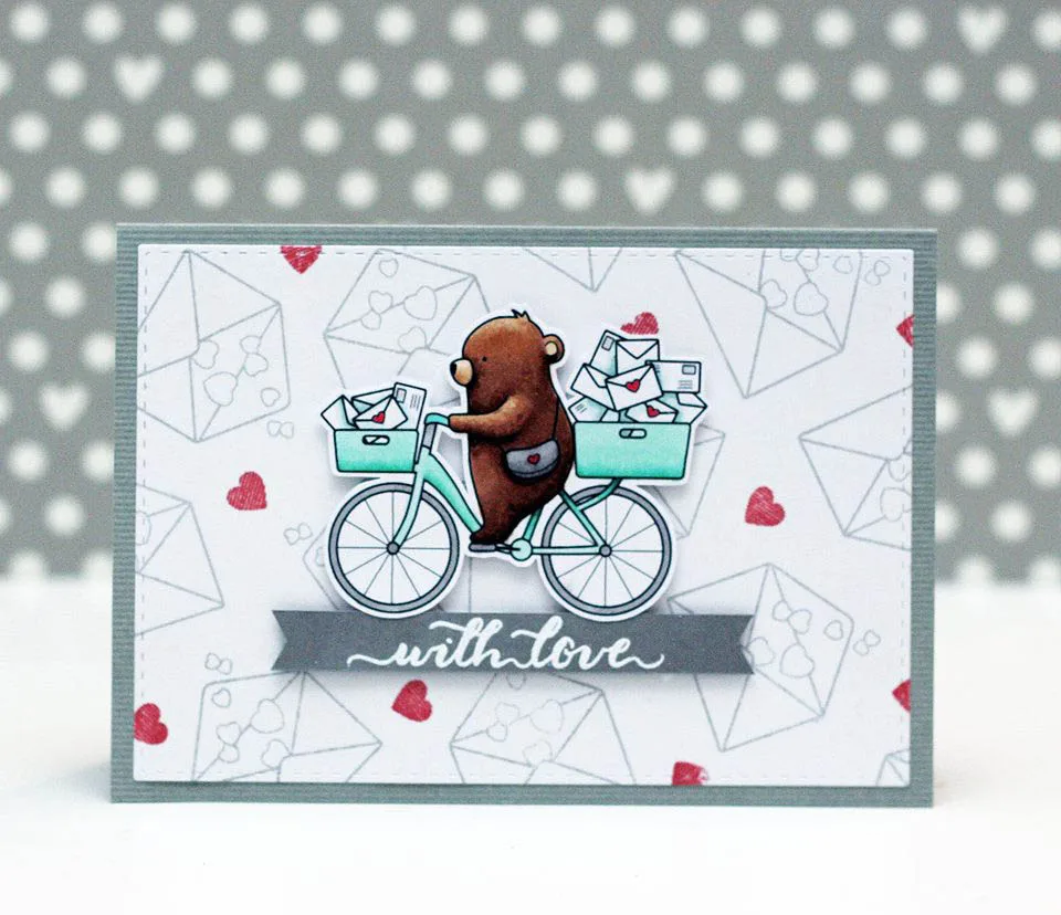 Bear mail прозрачный Штамп для DIY скрапбукинга/изготовления карт/рождественские