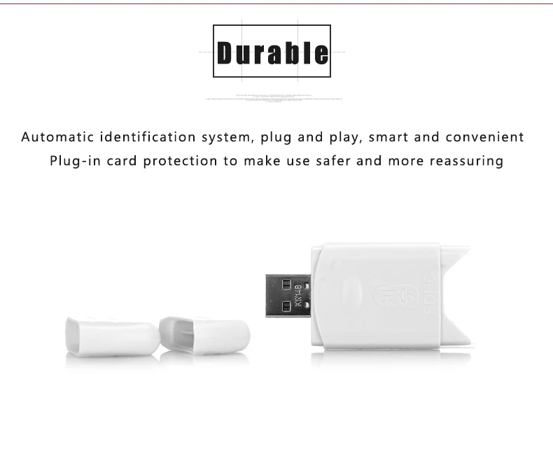 Kawau USB 2,0 C299 кард-ридер карта памяти SD MMC один слот для карт Поддержка до 64 Гб одиночный кард-ридер для компьютера