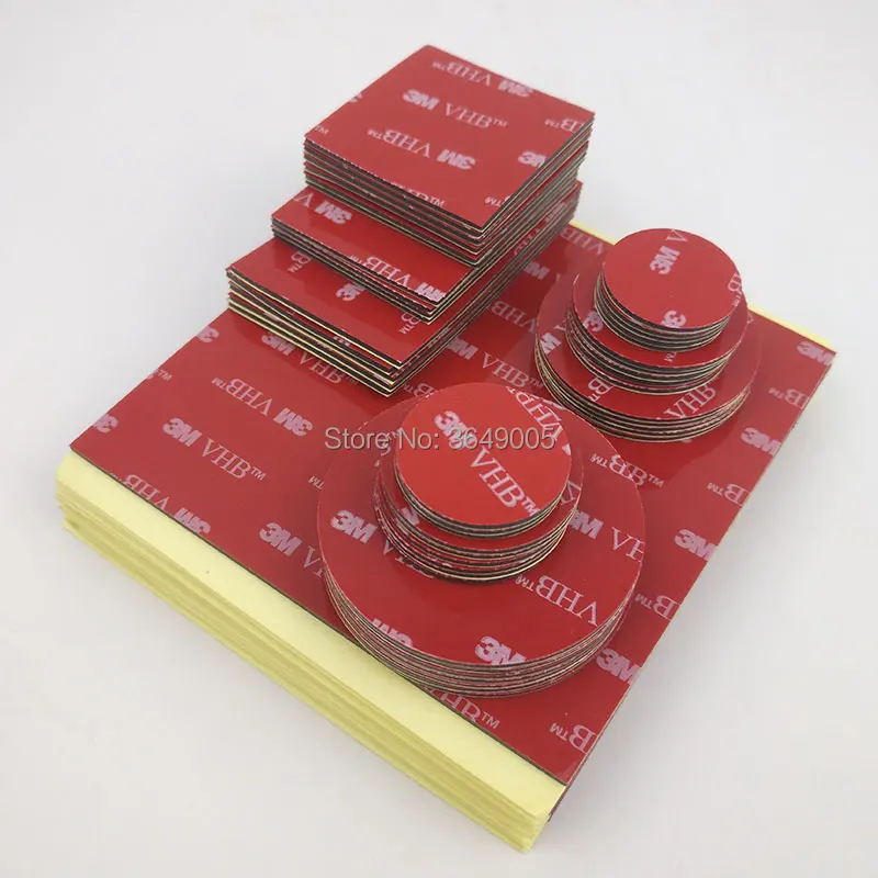 3 м 10 шт./лот прямоугольник 38mmX50mm 5952 Черная Акриловая Двухсторонняя лента VHB 1 мм