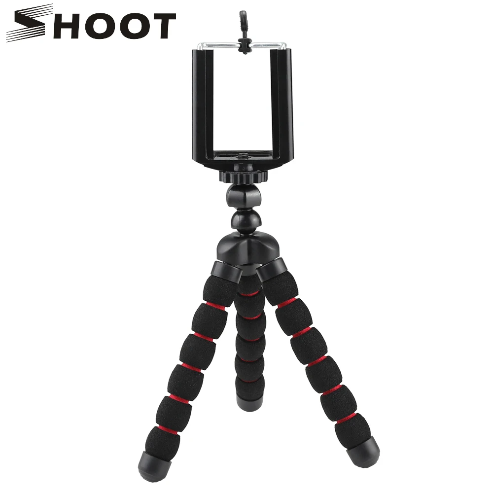 SHOOT портативный маленький штатив Осьминог для iPhone X 6 7 6S samsung Vivo huawei Xiaomi sony x3000 мобильный телефон с зажимом для телефона