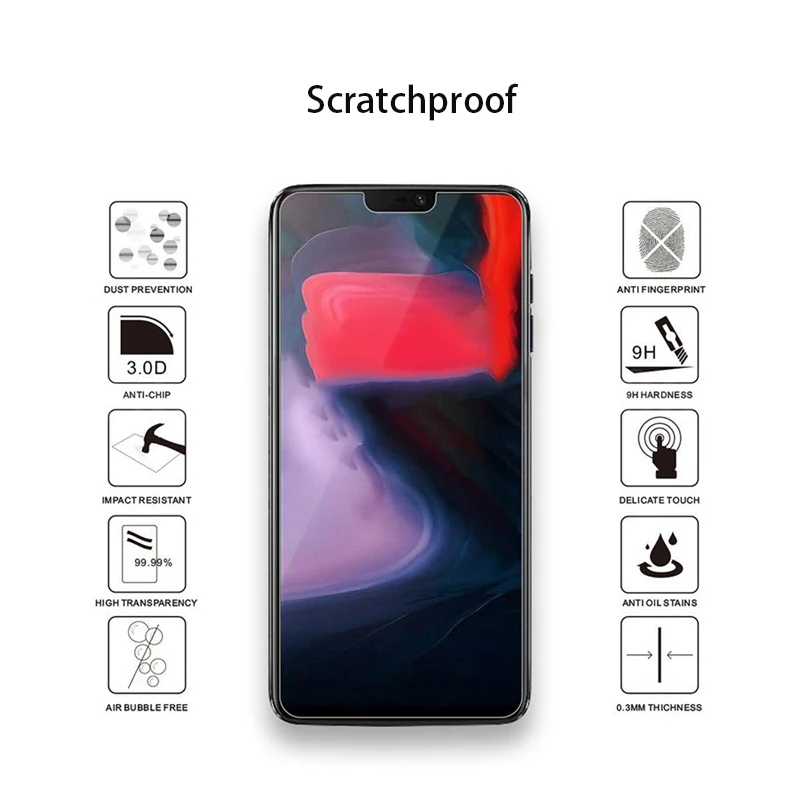 9 H Премиум Закаленное стекло для OnePlus 6 T 5 3 защитный чехол Защитная пленка