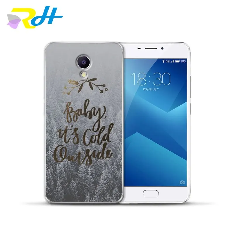 Чехол для Meizu U10 U20 M5 Note M5C M3C Pro 6 M3S Max M5S M6 M3 Чехлы рождественских снеговиков
