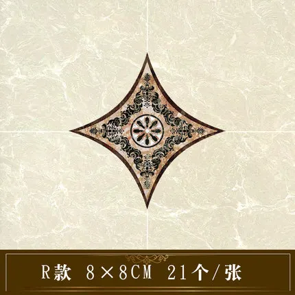 Tile sticker 1 Набор(21 шт.) самоклеющиеся плитки декоративные наклейки напольные водонепроницаемые диагональные наклейки для гостиной плитки декоративные наклейки на стены - Цвет: Tile sticker