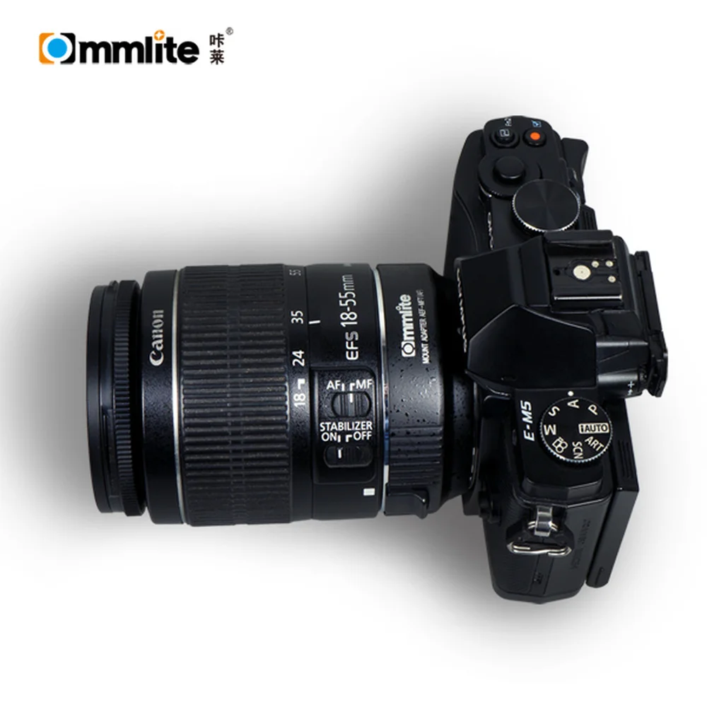 Адаптер объектива Commlite CM-AEF-MFT AF для Canon EF EF-S объектив камеры M4/3 MFT GH4 GH5 GF6 GX1 GX7 EM5 EM1